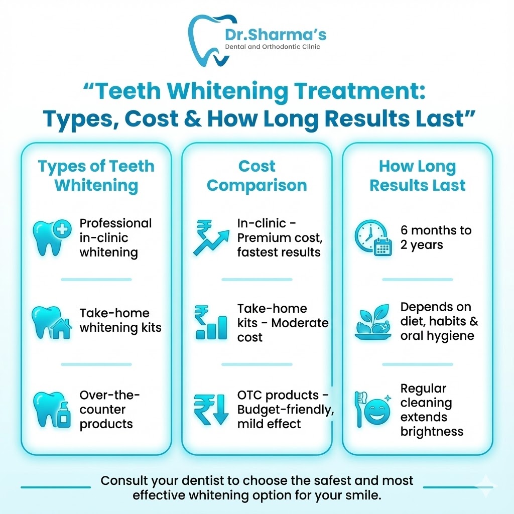 Teeth Whitening Treatment: Types, Cost, and How Long Results Last